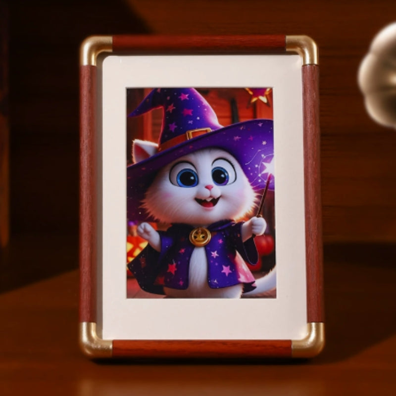 Photo Frame with Brass-Tone Corners | Tabletop