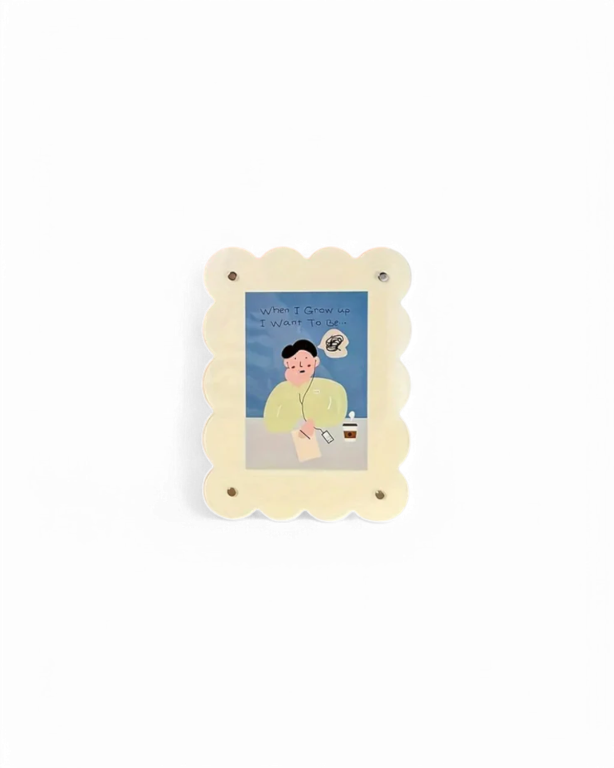 Photo Frame with Scalloped Edge | Acrylic Tabletop