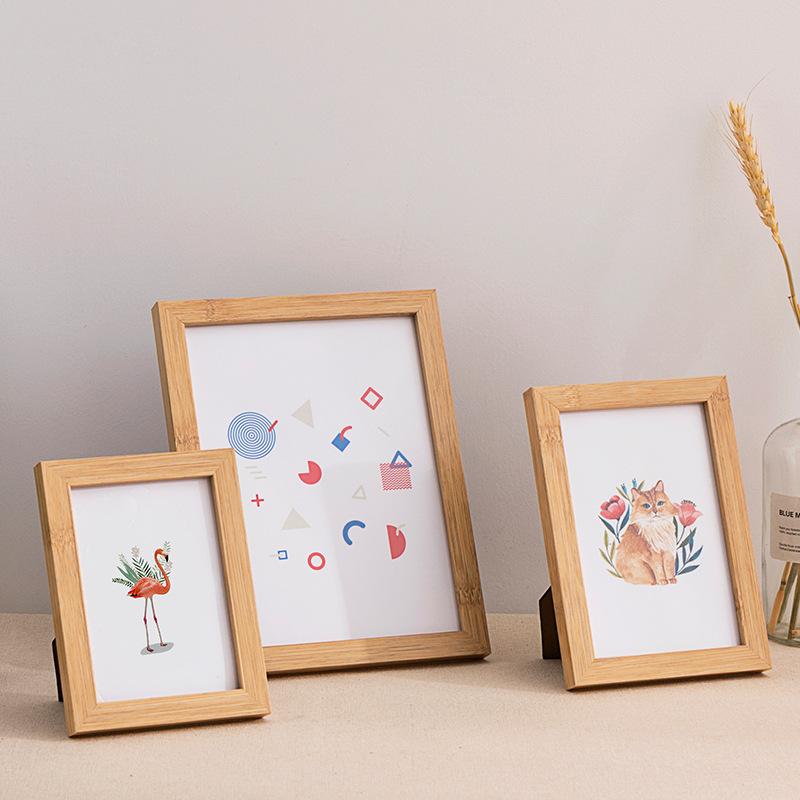 Photo Frame Wood Design with Stand for Tabletop | Decoration