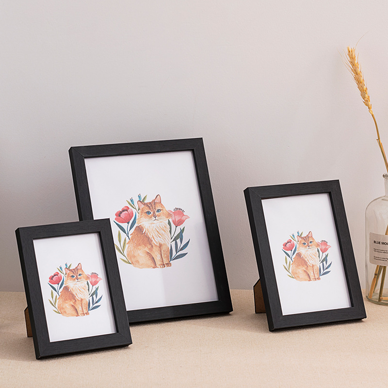 Photo Frame Wood Design with Stand for Tabletop | Decoration