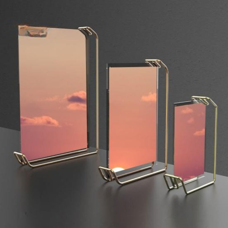 Photo Frames Acrylic Floating with Metal Stand | Table Top