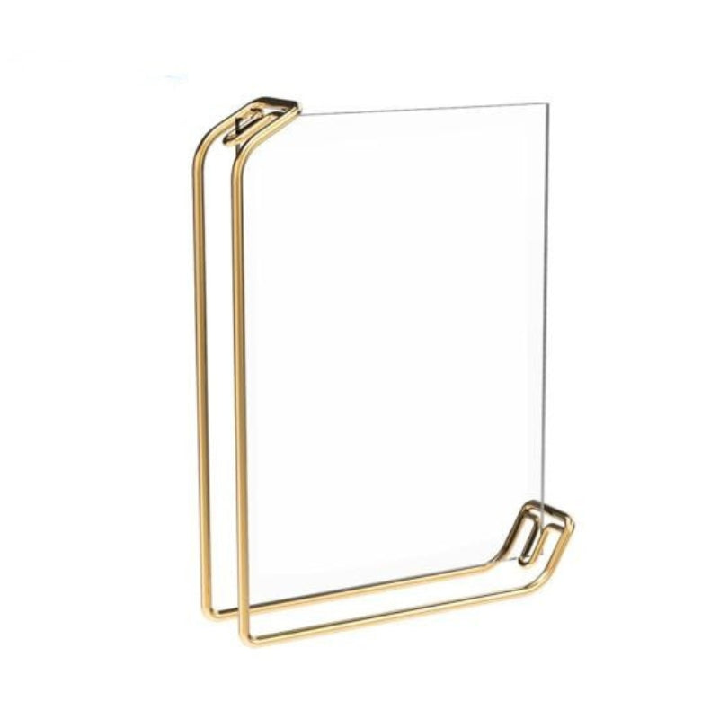 Photo Frames Acrylic Floating with Metal Stand | Table Top