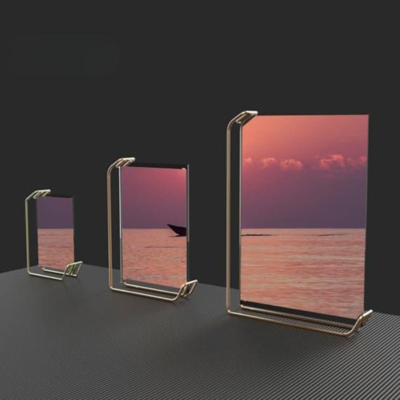 Photo Frames Acrylic Floating with Metal Stand | Table Top