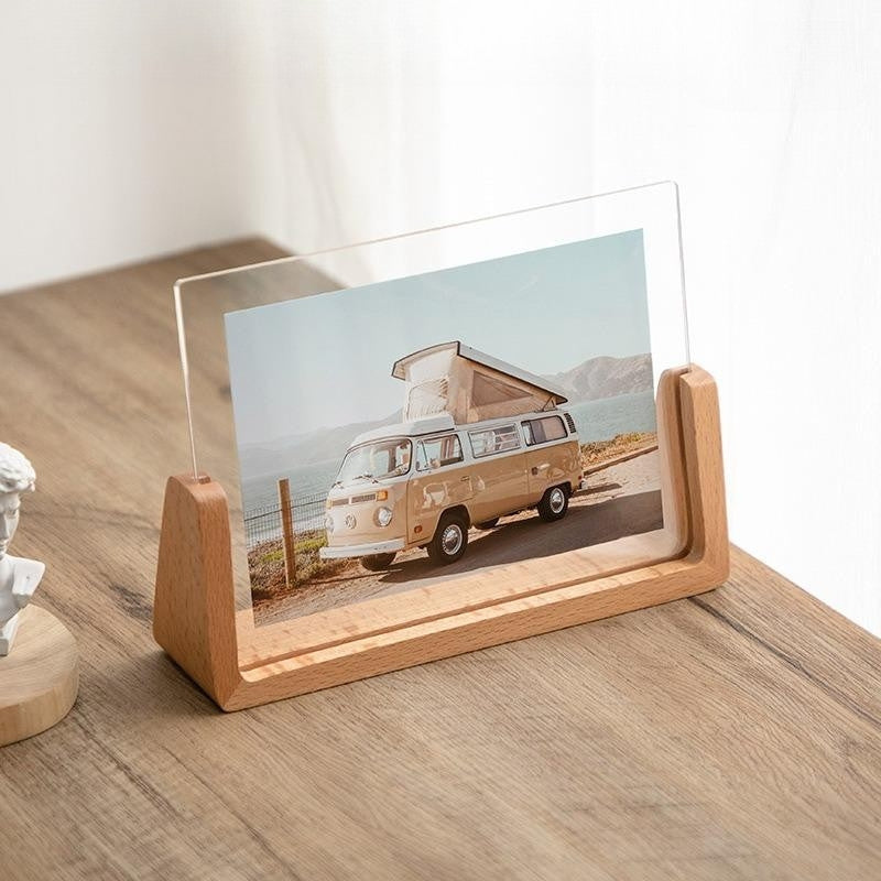 Photo Frames with Solid Wood Base | Desktop