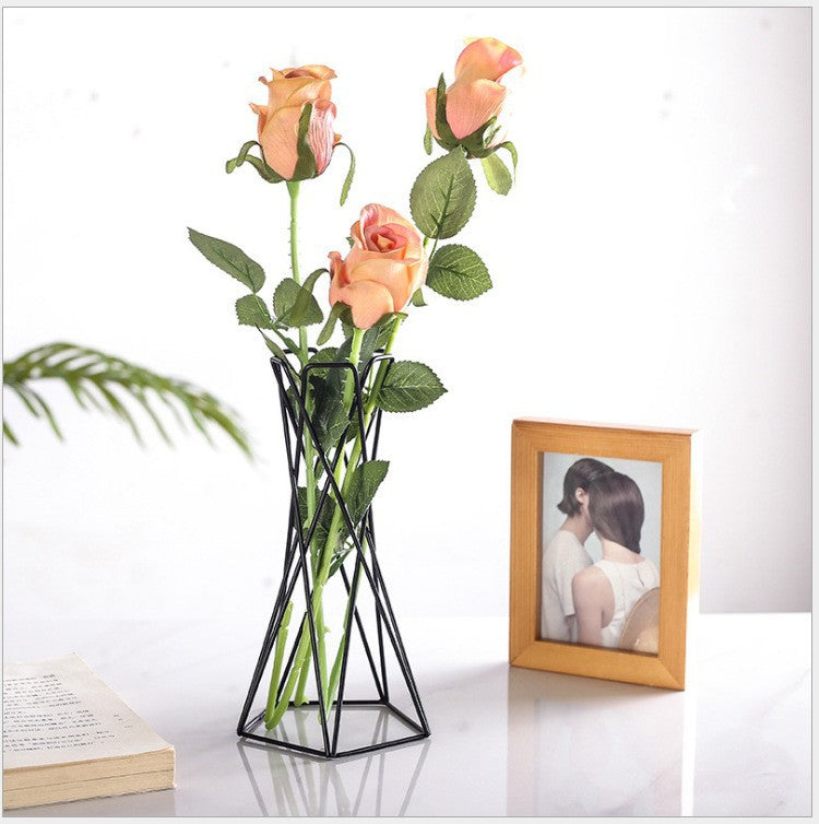 Plant Stand Wire Geometric for Tabletop | Modern Riser