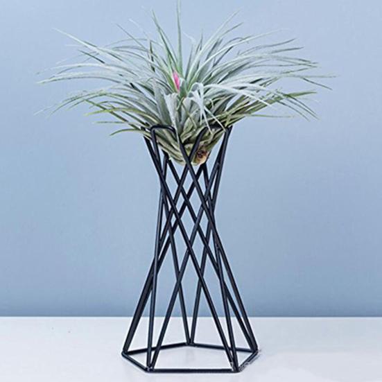 Plant Stand Wire Geometric for Tabletop | Modern Riser