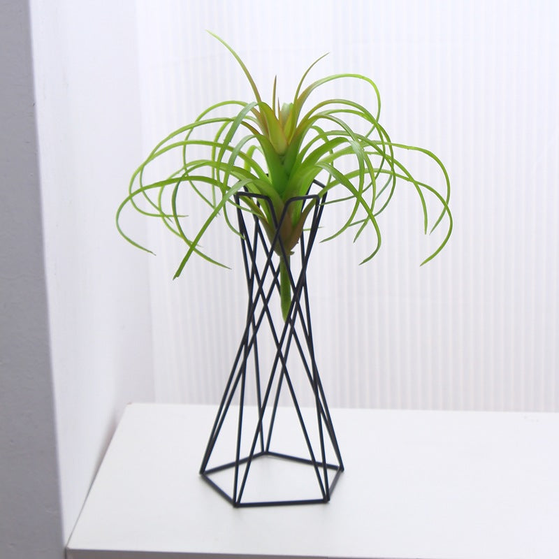 Plant Stand Wire Geometric for Tabletop | Modern Riser
