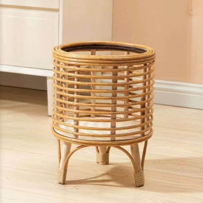 Plant Stand with Rattan Basket Design | Indoor & Garden