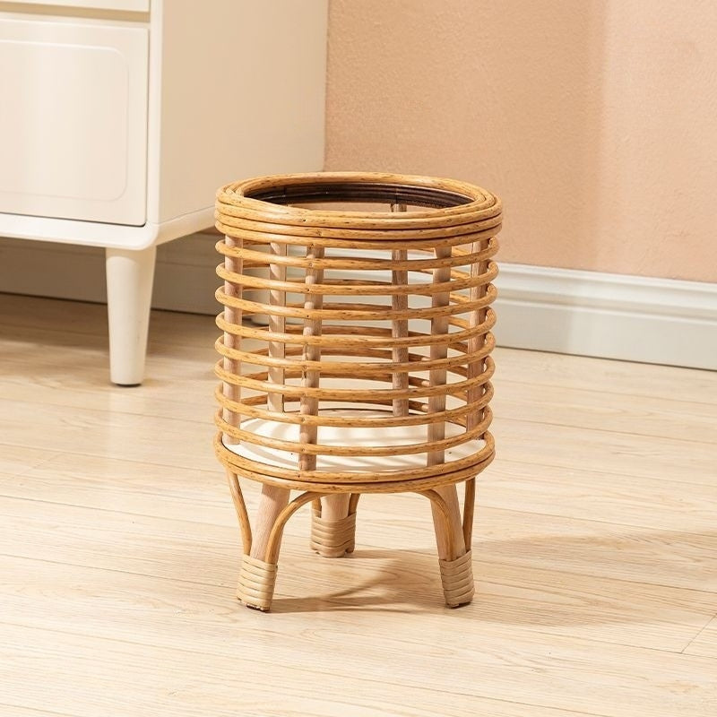 Plant Stand with Rattan Basket Design | Indoor & Garden