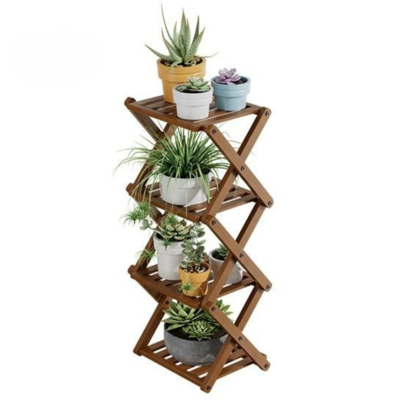 Plant Stand with Wood Ladder Design | Indoor & Garden