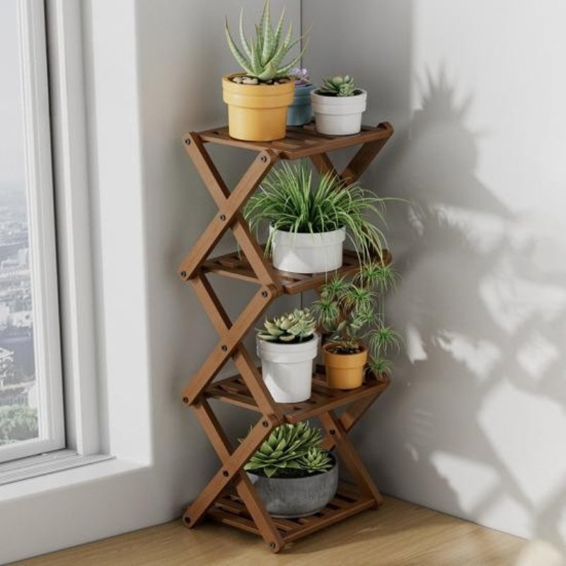 Plant Stand with Wood Ladder Design | Indoor & Garden