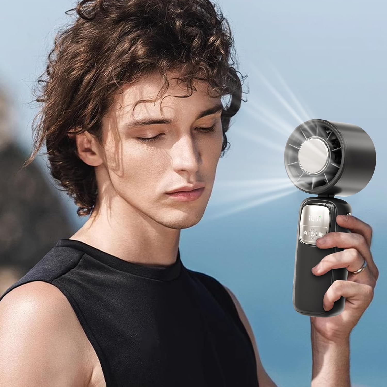 Portable Fan Handheld with Bendable Stand | Rechargeable