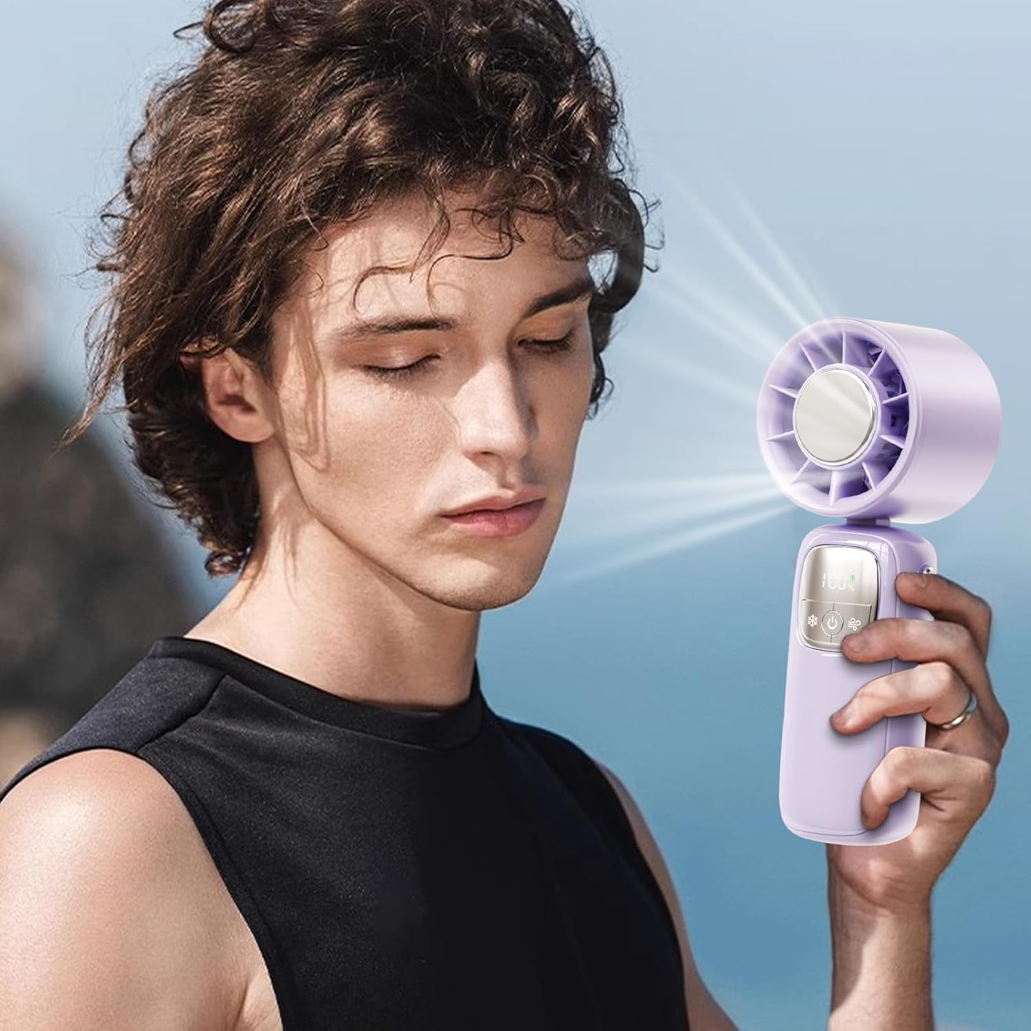 Portable Fan Handheld with Bendable Stand | Rechargeable