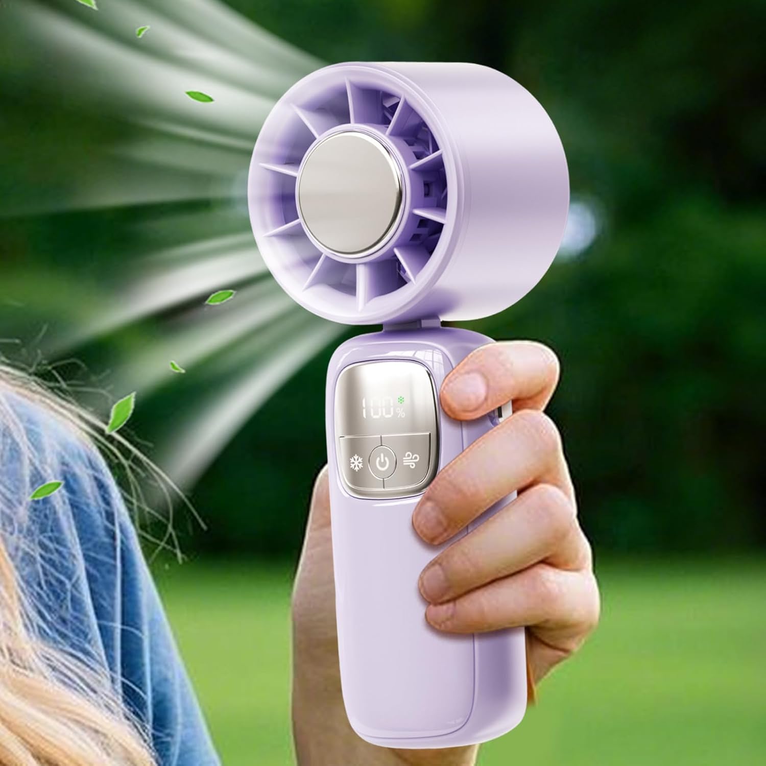 Portable Fan Handheld with Bendable Stand | Rechargeable