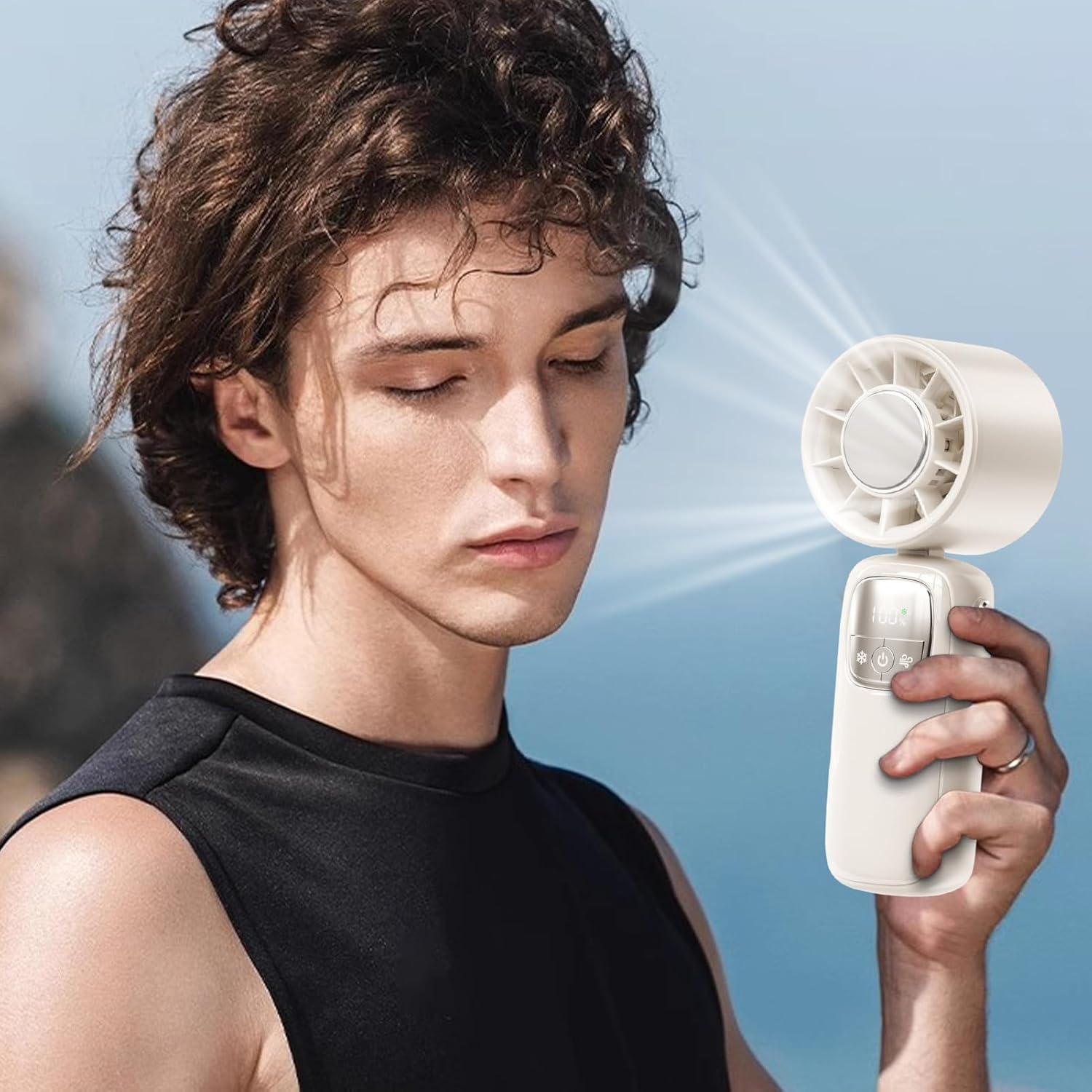 Portable Fan Handheld with Bendable Stand | Rechargeable