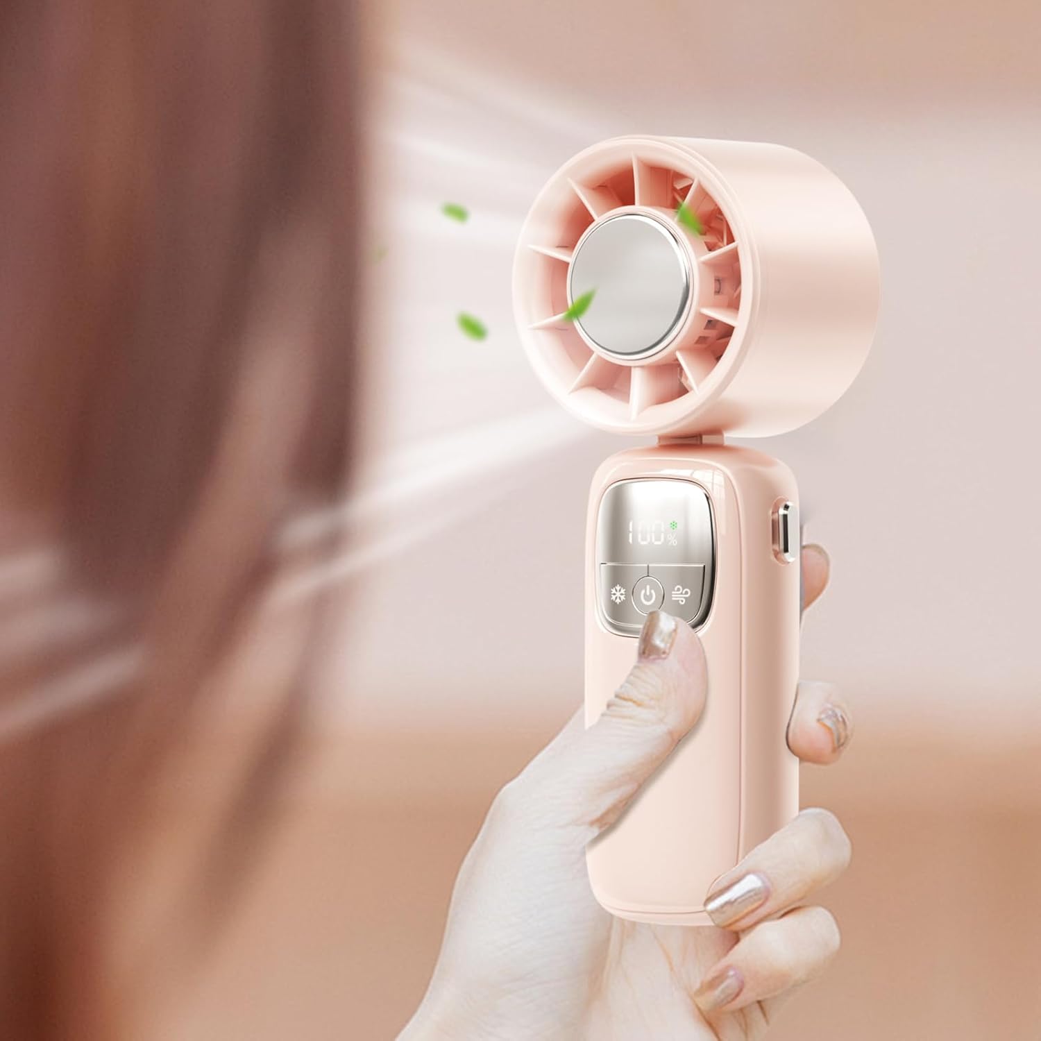 Portable Fan Handheld with Bendable Stand | Rechargeable