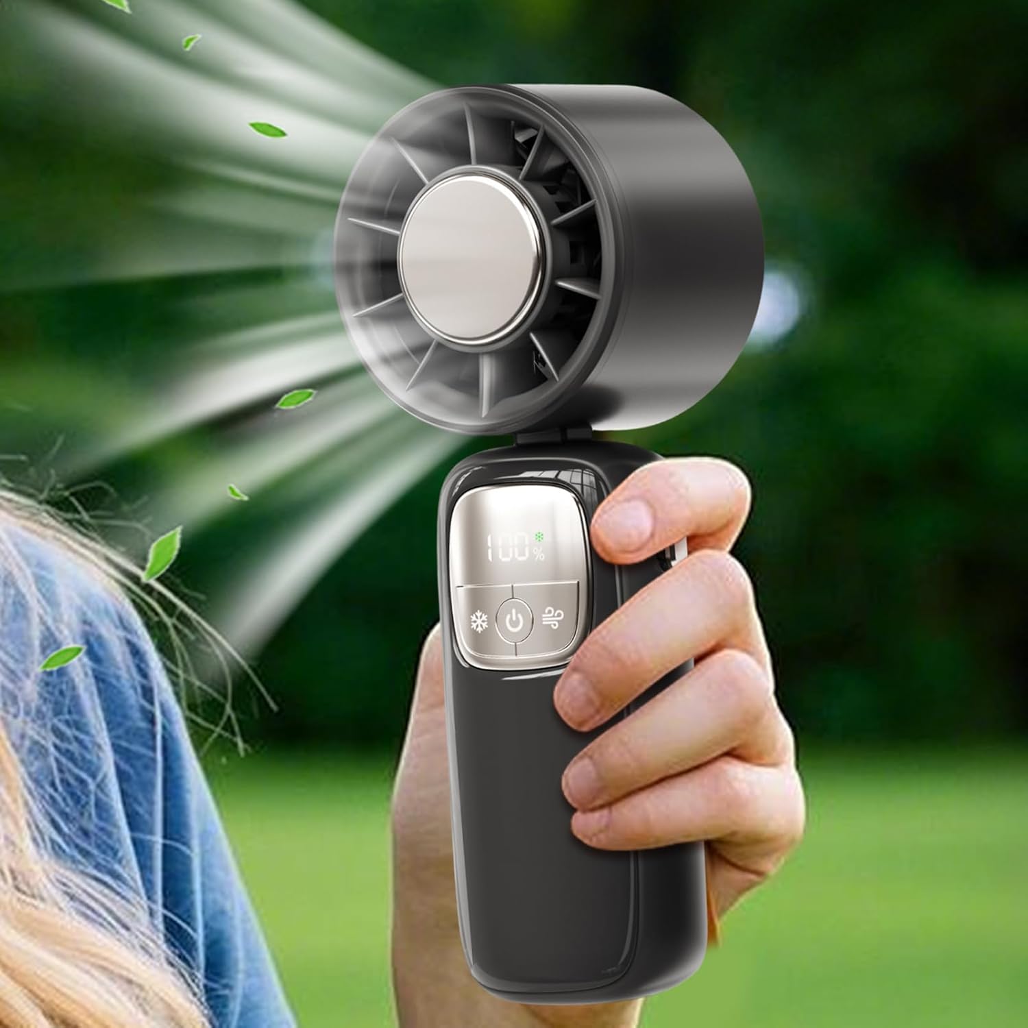 Portable Fan Handheld with Bendable Stand | Rechargeable