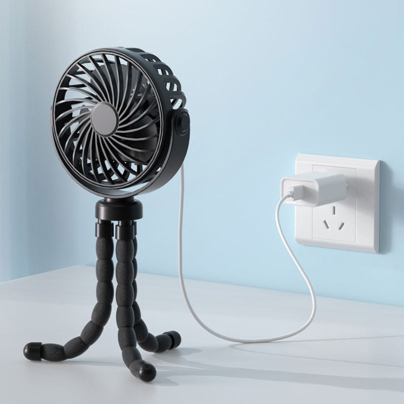 Portable Fan Stroller Clip-On with Tripod | Rechargeable