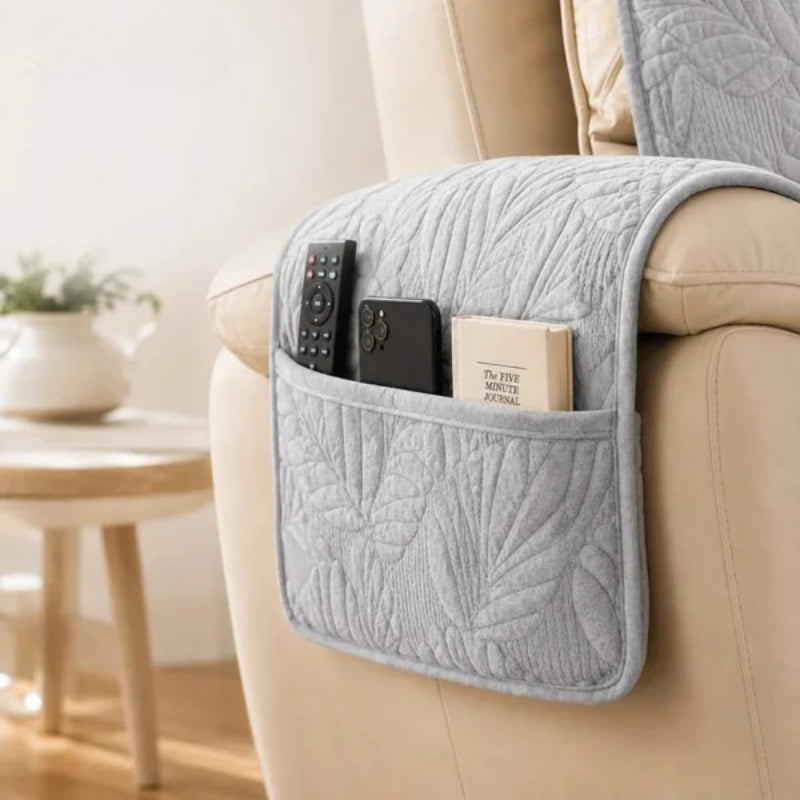 Recliner Sofa Cover with Remote Pocket | Non-Slip
