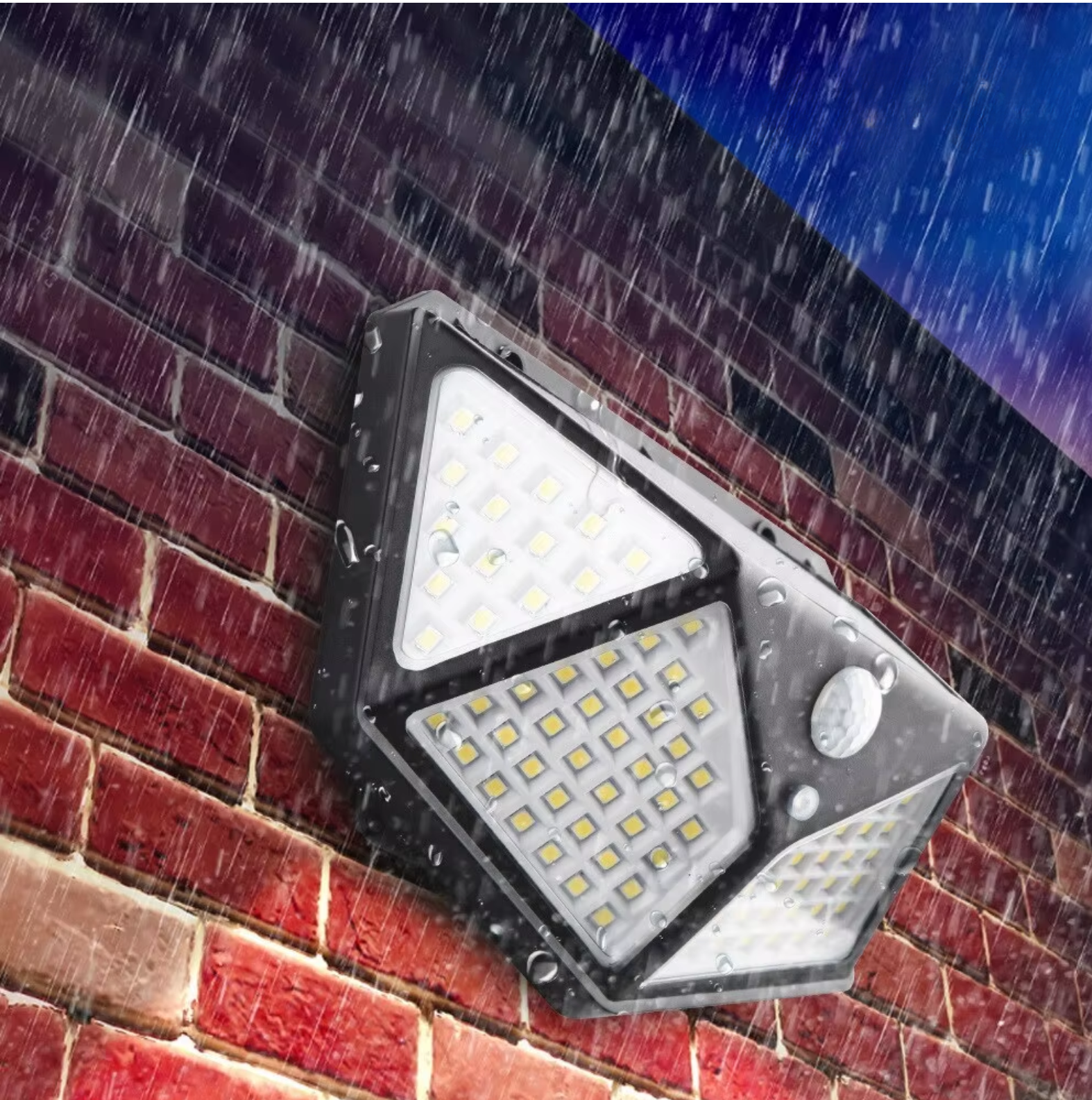 Security Light Solar Wide Angle with Motion Sensor | Wall Mount
