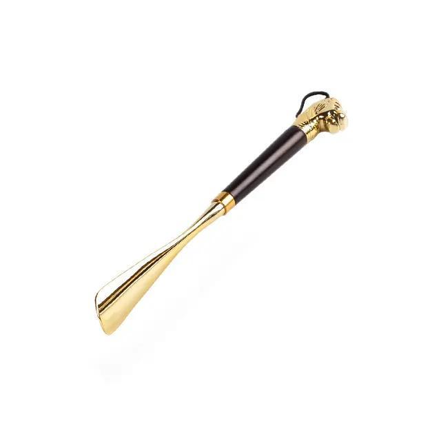 Shoe Horn with Animal Handle | Gold-Tone
