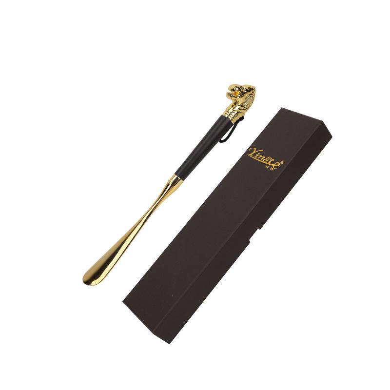Shoe Horn with Animal Handle | Gold-Tone
