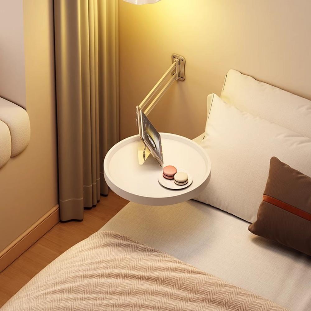 Side Table Wall Mounted Folding Round | Swing Arm