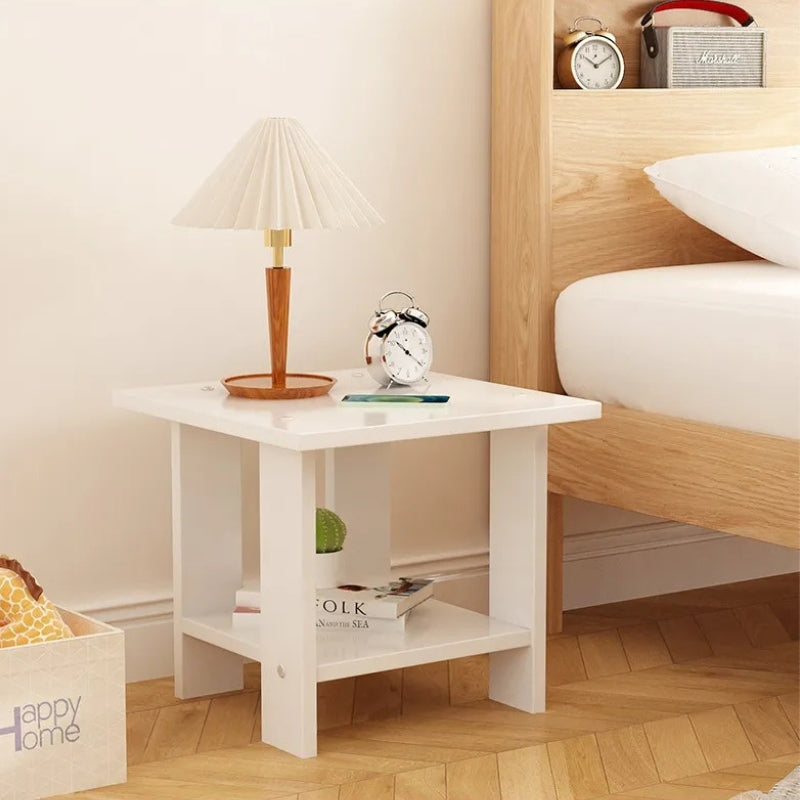 Side Tables 2-Tier with Storage Shelf | Bedroom
