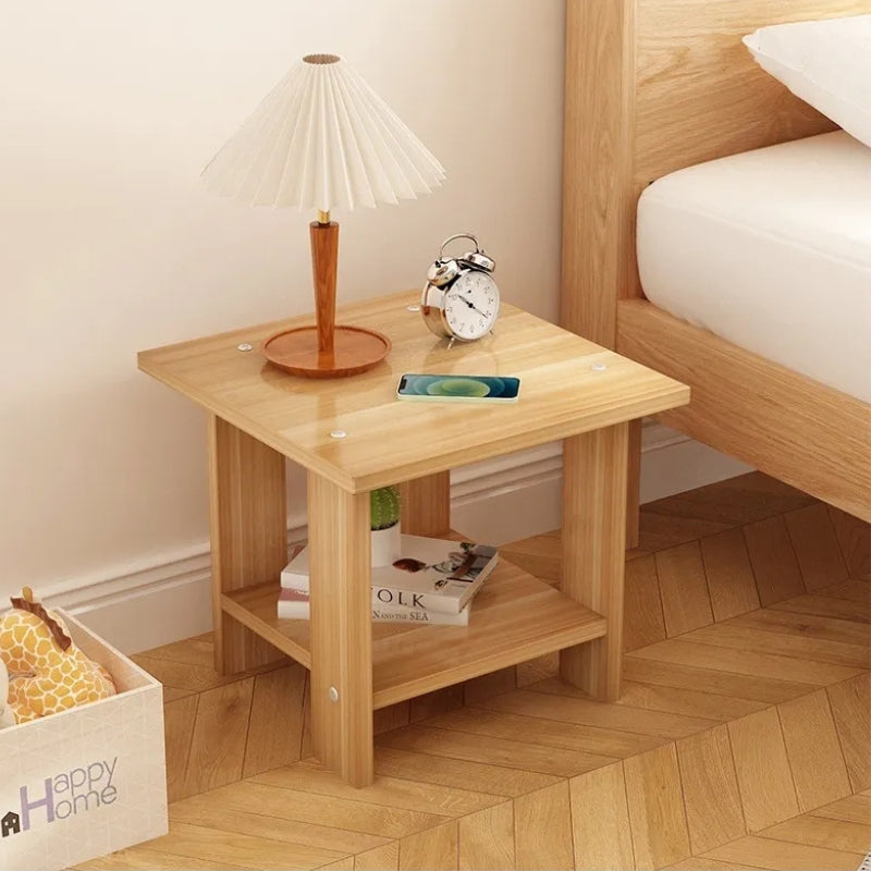 Side Tables 2-Tier with Storage Shelf | Bedroom