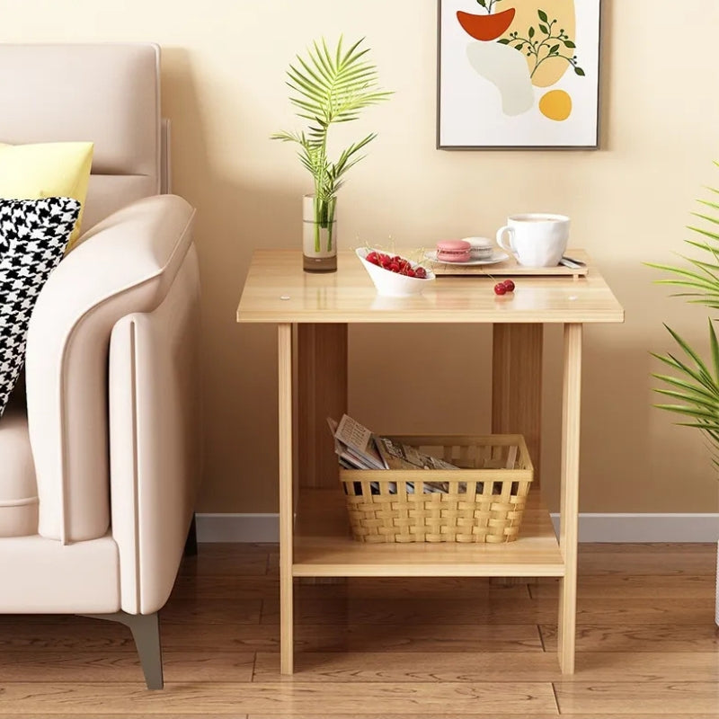 Side Tables 2-Tier with Storage Shelf | Bedroom