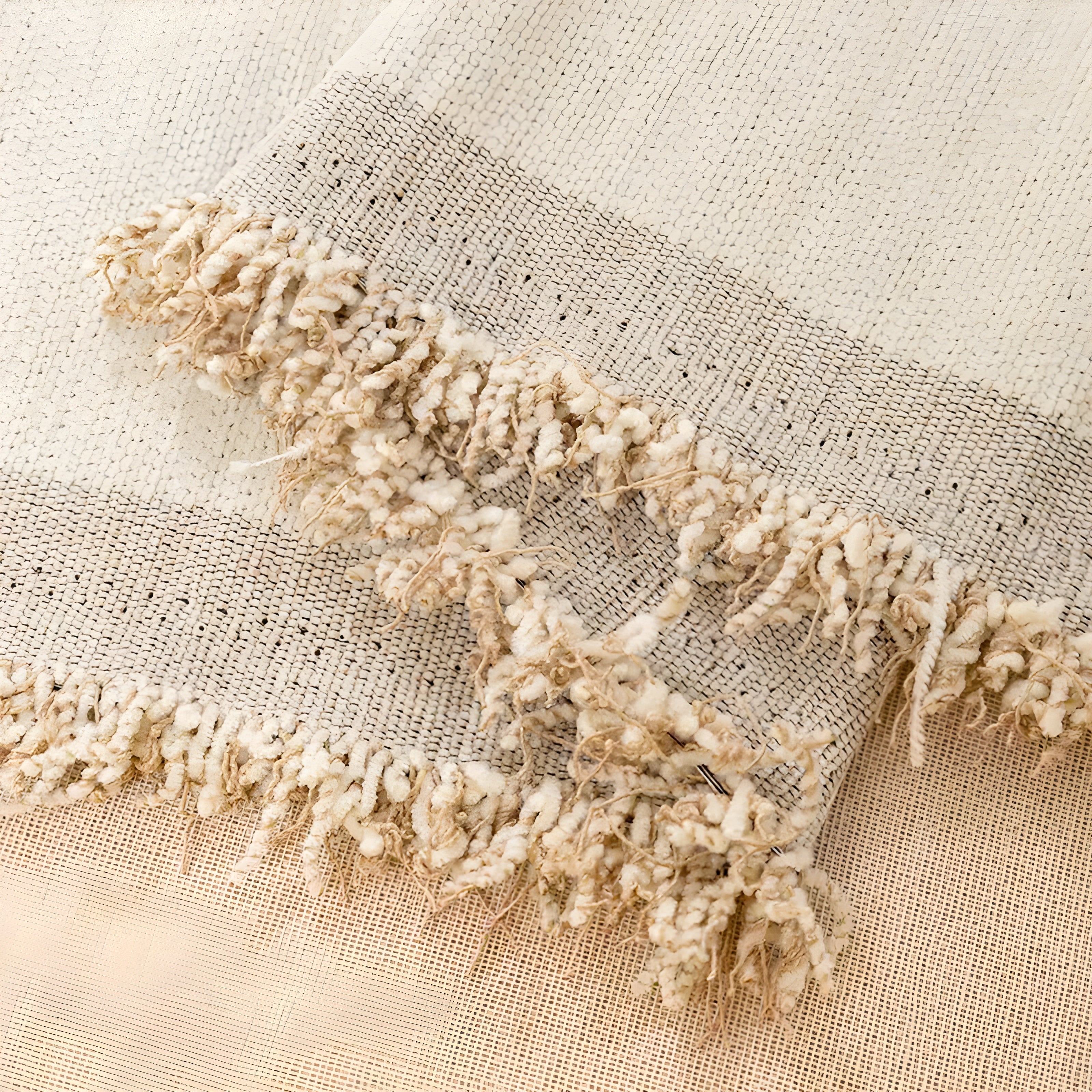 Sofa Covers with Fringe Throw Design | Reversible