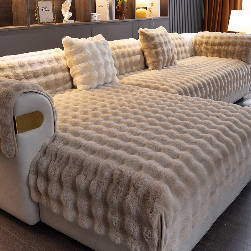 Sofa Covers with Quilted Texture | Living Room