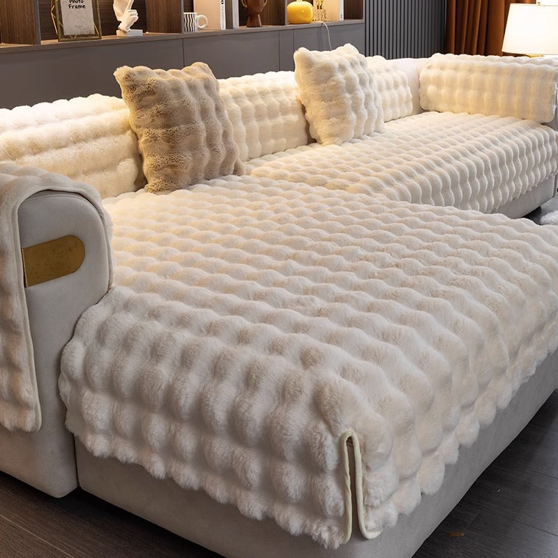 Sofa Covers with Quilted Texture | Living Room