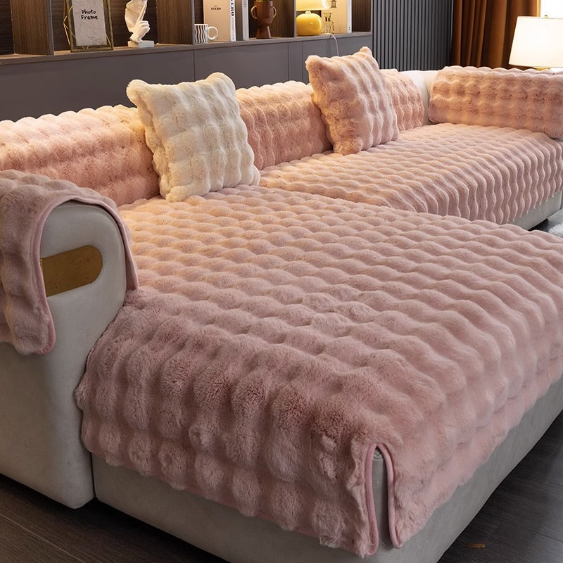 Sofa Covers with Quilted Texture | Living Room