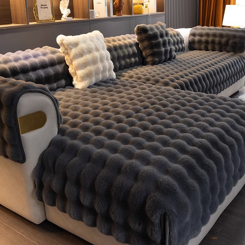 Sofa Covers with Quilted Texture | Living Room