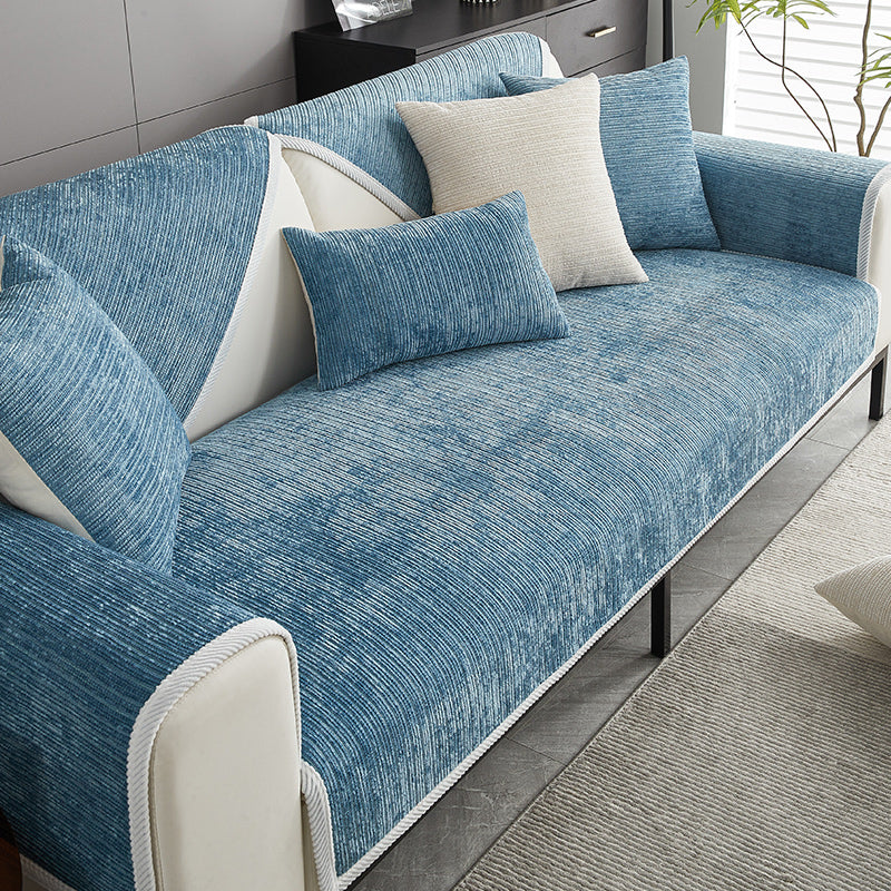 Sofa Covers with Ribbed Chenille Texture | Anti-Scratch