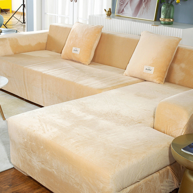 Sofa Covers with Velvet Stretch Fit | Living Room