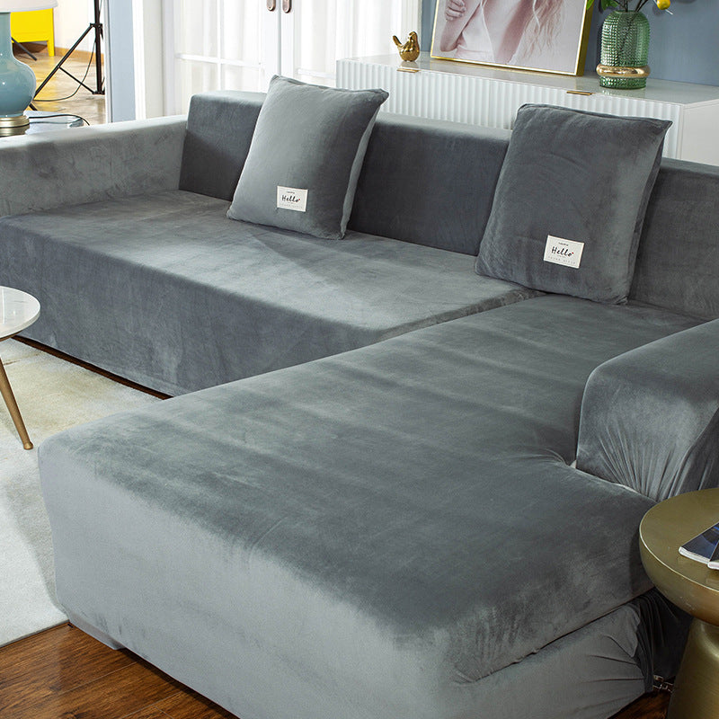 Sofa Covers with Velvet Stretch Fit | Living Room