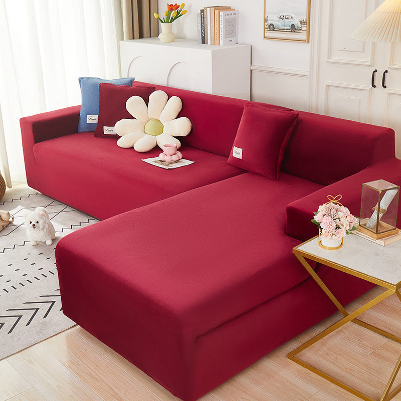 Sofa Covers with Velvet Stretch Fit | Living Room