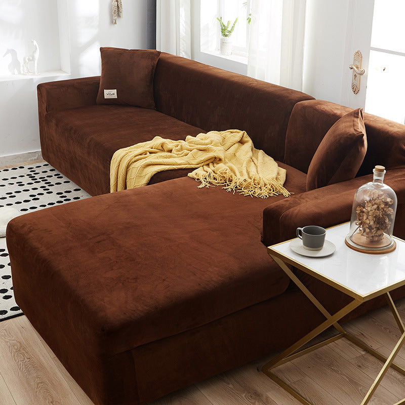 Sofa Covers with Velvet Stretch Fit | Living Room