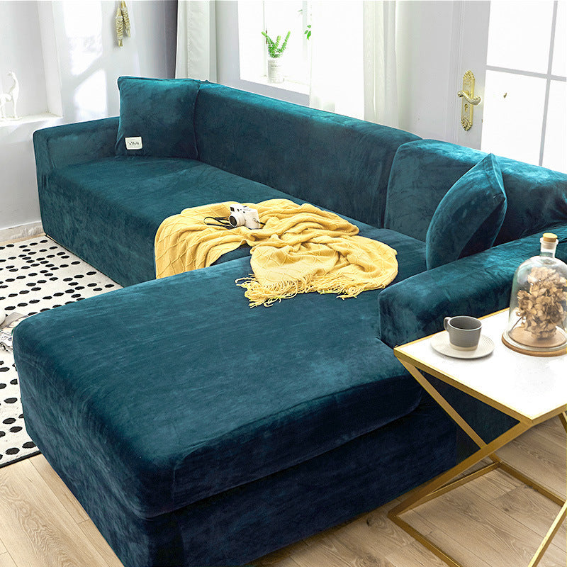 Sofa Covers with Velvet Stretch Fit | Living Room