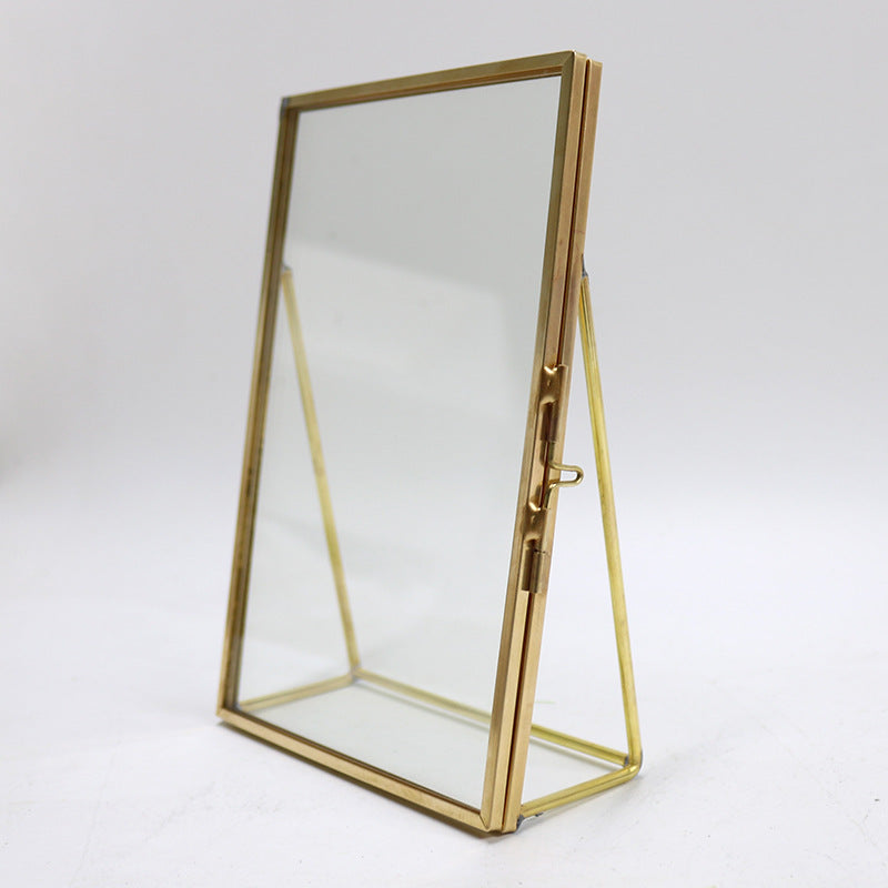 Standing Photo Frame with Glass Front | Vintage Style