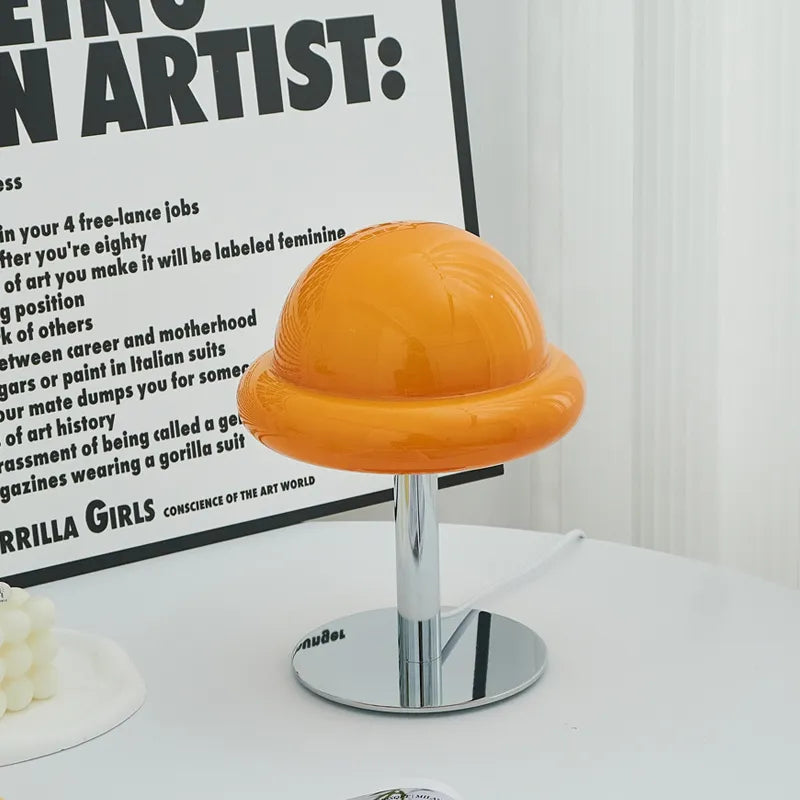 Table Lamps Mushroom Glass Dome for Living Room | LED