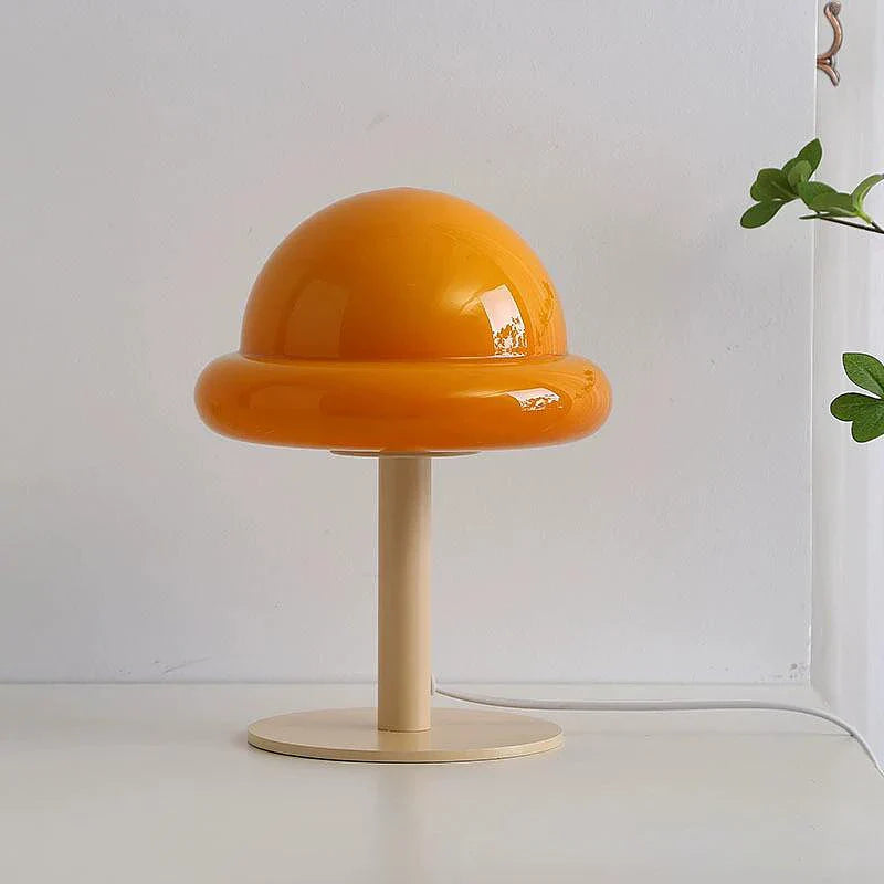 Table Lamps Mushroom Glass Dome for Living Room | LED