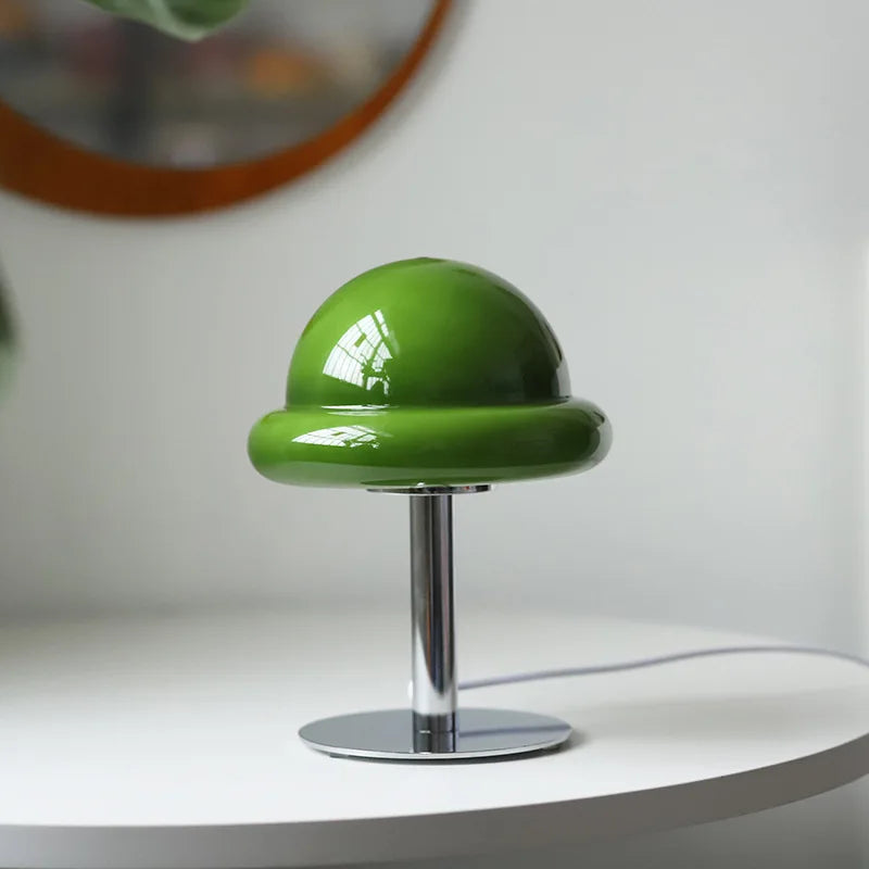 Table Lamps Mushroom Glass Dome for Living Room | LED