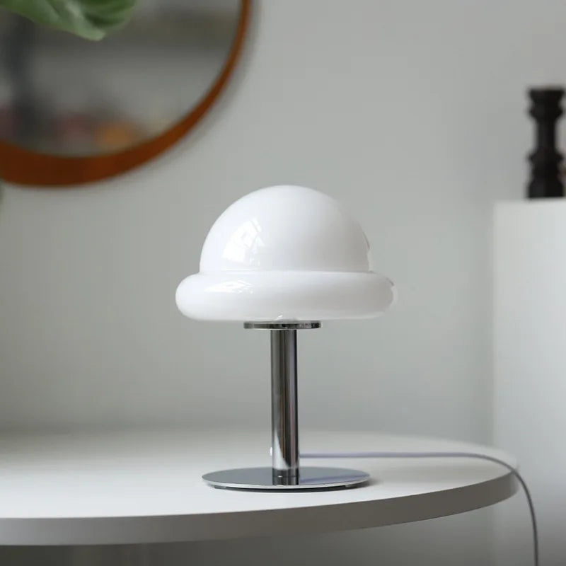 Table Lamps Mushroom Glass Dome for Living Room | LED