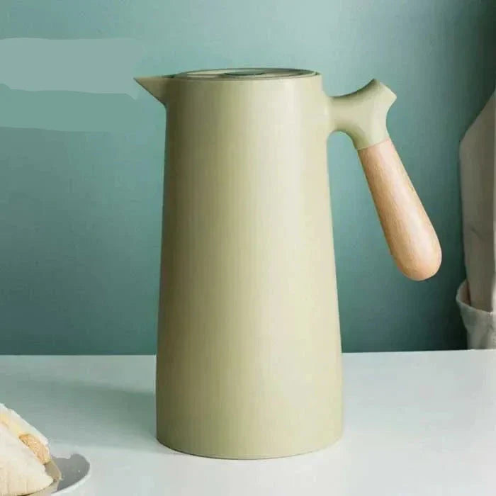 Thermal Carafe Double Wall with Wood Style Handle | 1L