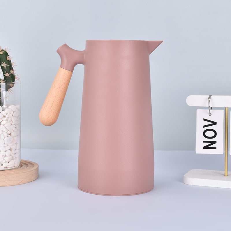 Thermal Carafe Double Wall with Wood Style Handle | 1L