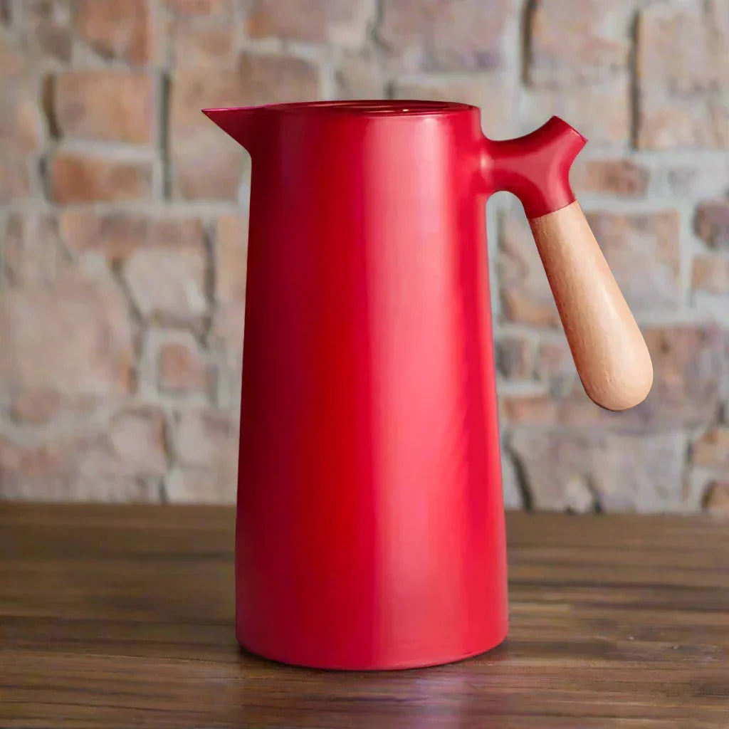 Thermal Carafe Double Wall with Wood Style Handle | 1L