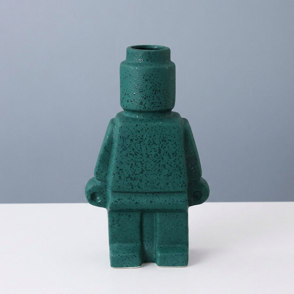 Vase Robot Figure Ceramic Design | Living Room